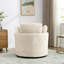 Fauteuil demi-tonneau pivotant avec rangement caché Chenille-1996722315