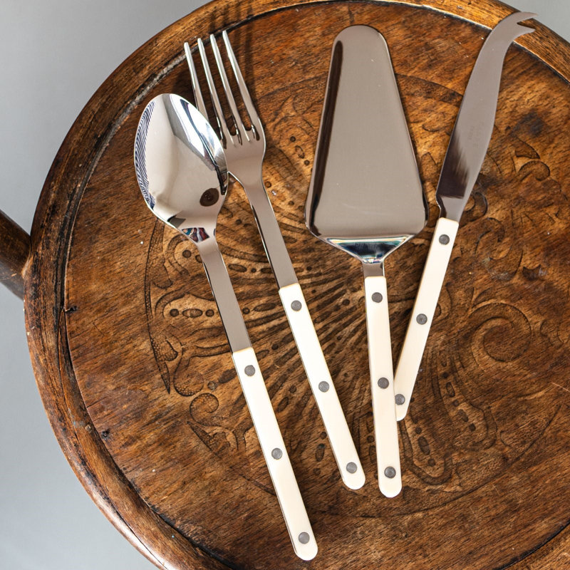 Bistrot Solid 4 - Piece Hostess Set, Ivory
