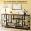 Table d'appoint attrayante, canapé rustique, console