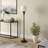 Calan Mahdi Torchiere Floor Lamp with Glass Shade-764782643