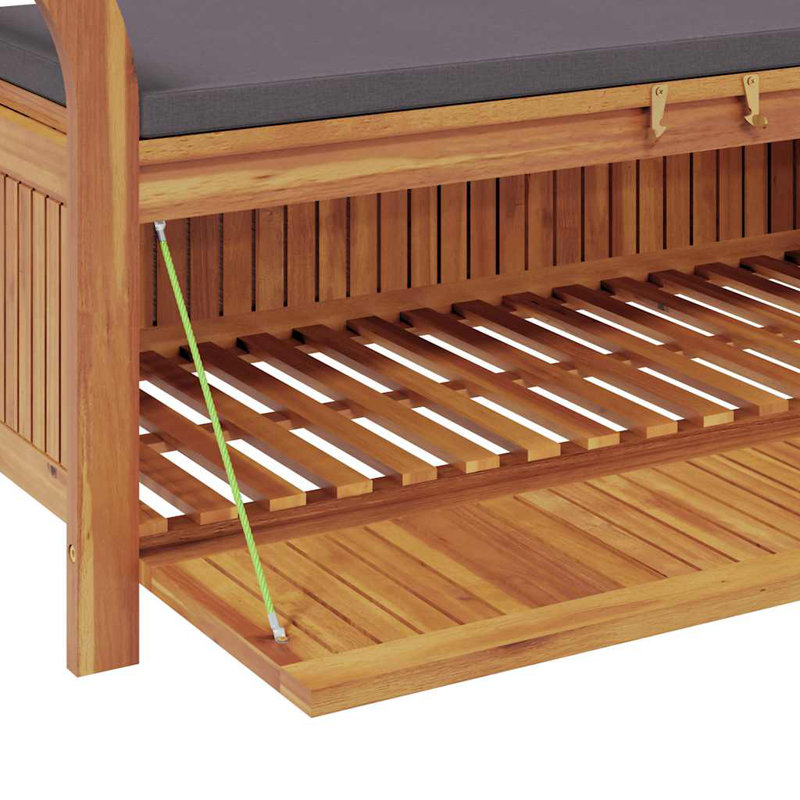 Banc de jardin Feloice, Gris foncé