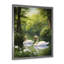 «Swans Refuge By The Lake II», reproduction d'art mural Swans Animal-97171041-97171030