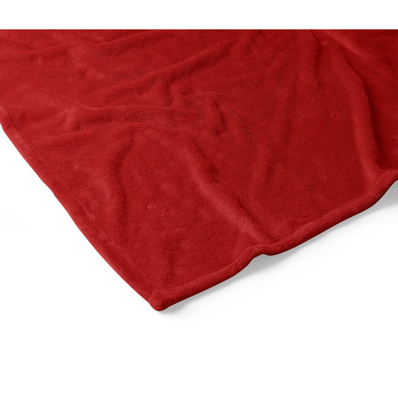 Jeté en velours Merry Surf Holiday, Rouge, L 60 po x l 50 po