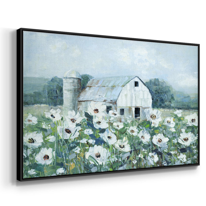Dream Fields, reproduction d'art sur toile, Cadre noir, H 17 po x l 25 po x P 2 po