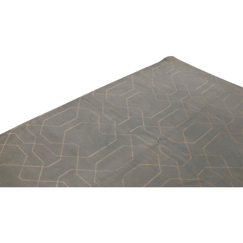 Hand Knotted Area Rug in Ivory