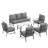 7-Person Outdoor Seating Group With Coffee Table-331453537