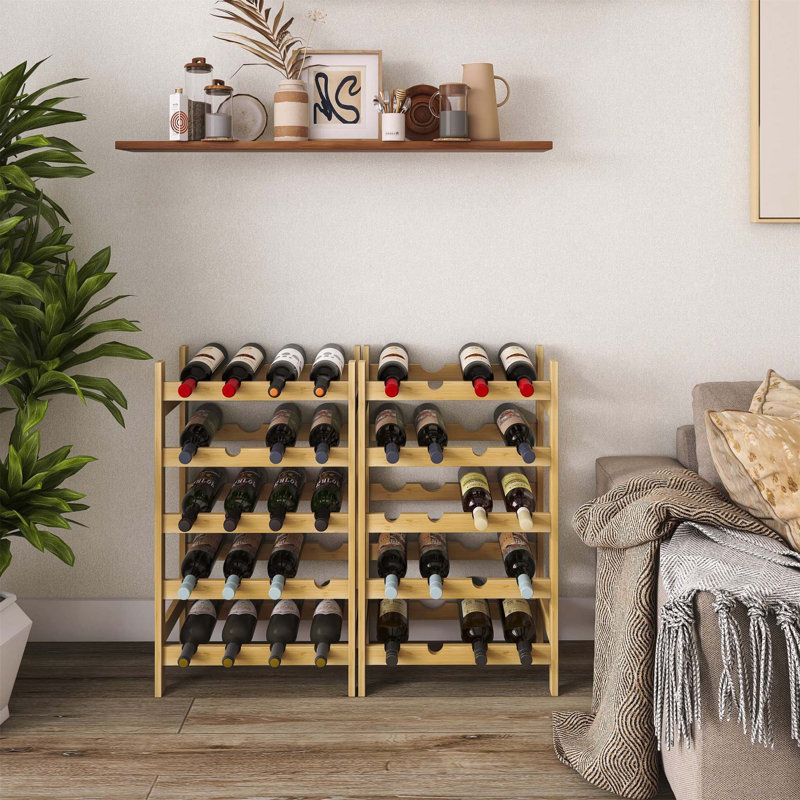 Bertu Wine Bottle Rack, Natural
