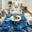 Chenille Washable Abstract Indoor / Outdoor Rug-1432419244