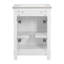 24'' Vintage Elegance Bathroom Cabinet with Soft Closing Doors and Adjustable Shelf, Bathroom Vanity with Ceramic Sink-129669850