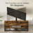 TV Stand with Mount and Power Outlet 51", Swivel TV Stand Mount for 32/45/55/60/65/70 inch TVs, Height Adjustable TV Entertainment Center with Cable Management, Rustic Brown