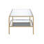 Table basse à 4 pieds avec rangement Aaminah
