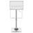 Chrome And White Adjustable Bar Stool