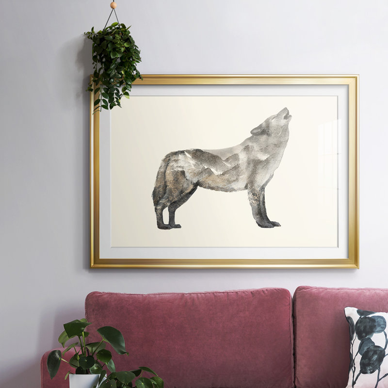 The Wilderness V, reproduction encadrée sur papier, Or, H 15 po x l 21 po x P 1,5 po