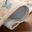 Tapis beige / bleu en laine touffeté à la main Camron-340246850