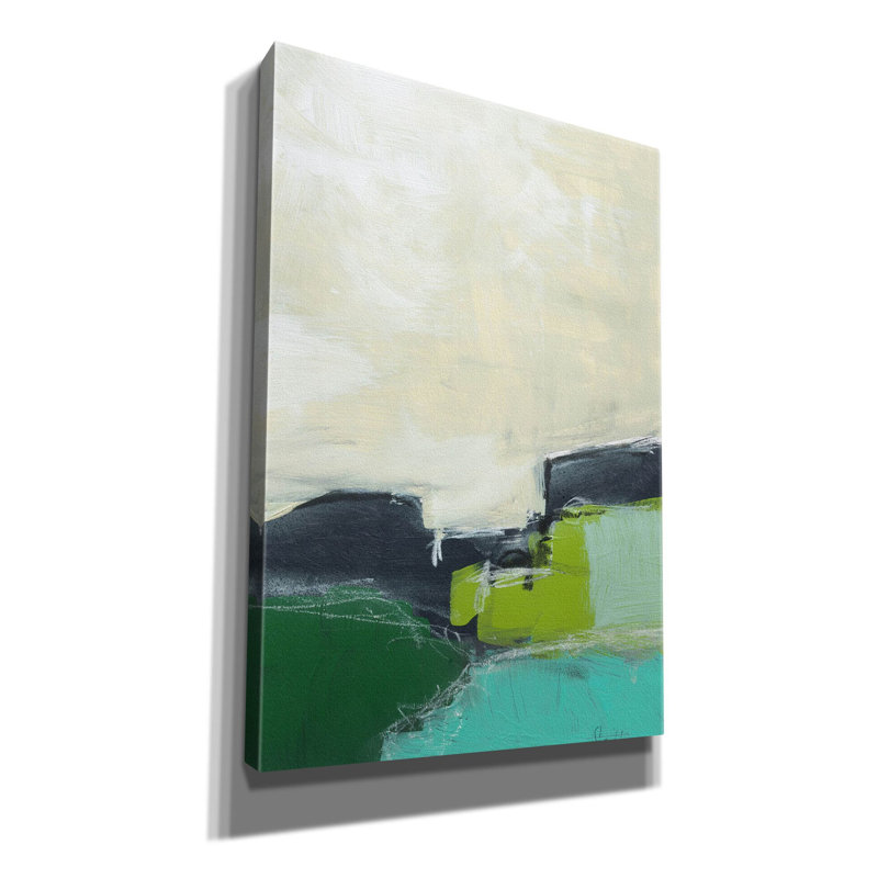 «Landscape No. 99» par Jan Weiss, art mural sur toile, 18 po x 26 po, H 26 po x l 18 po x P 0,75 po