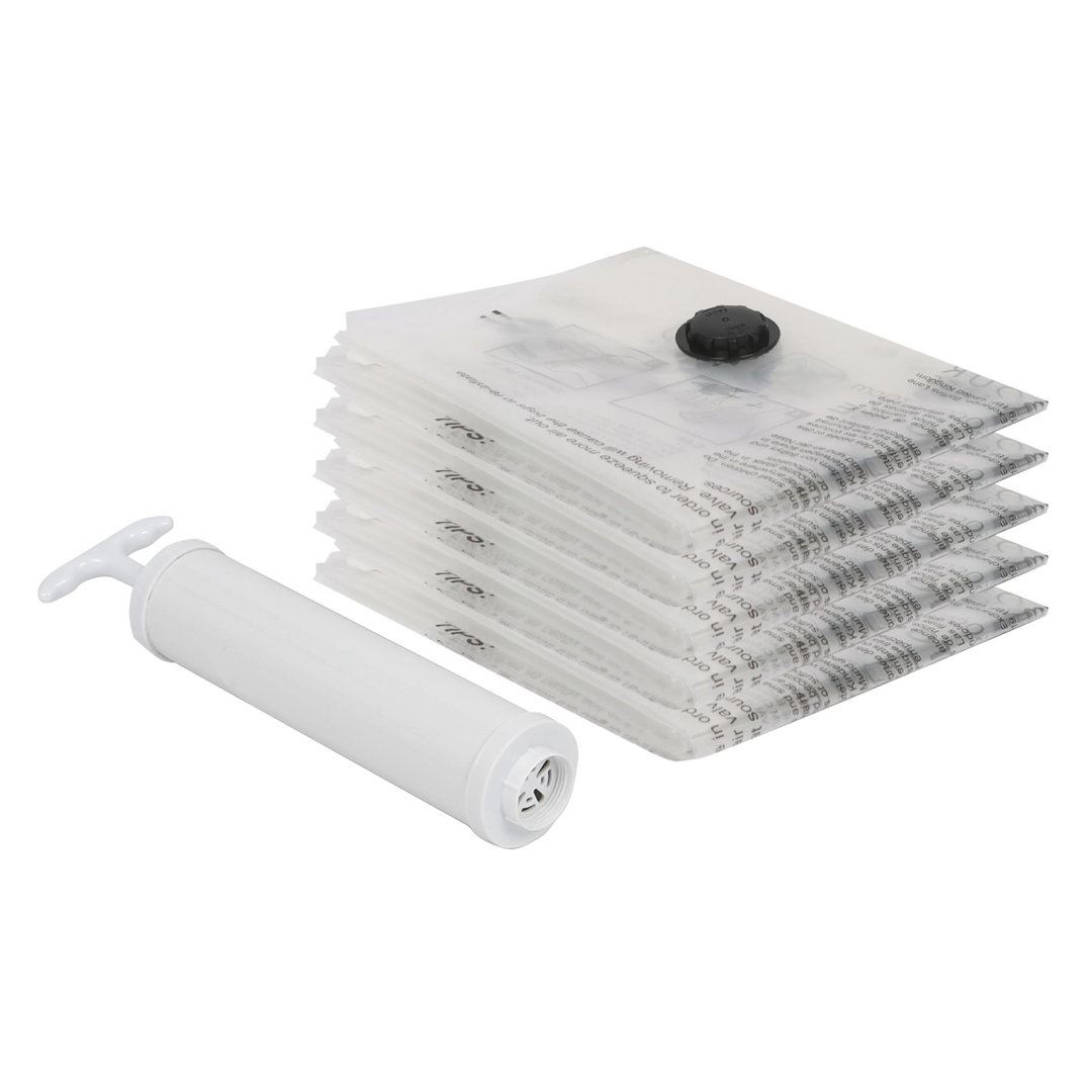 Harbour Housewares Vacuum Storage Bags with Hand Pump