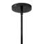 Petit luminaire suspendu miel avec abat-jour en forme de fleur et verre opale-295283360