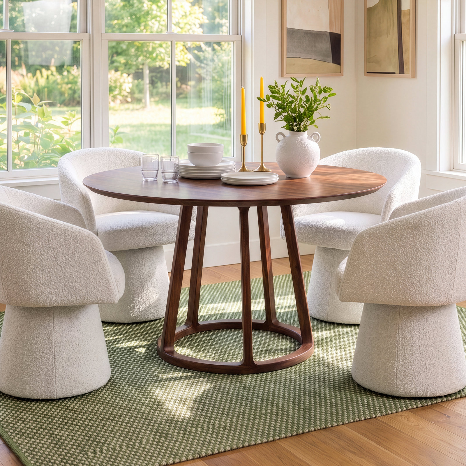 Octavian 47" Walnut Dining Table