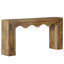 Console distinctive de style à bord ondulé pour le salon d'entrée avec espace de rangement organisé et utilisation polyvalente-1641778225