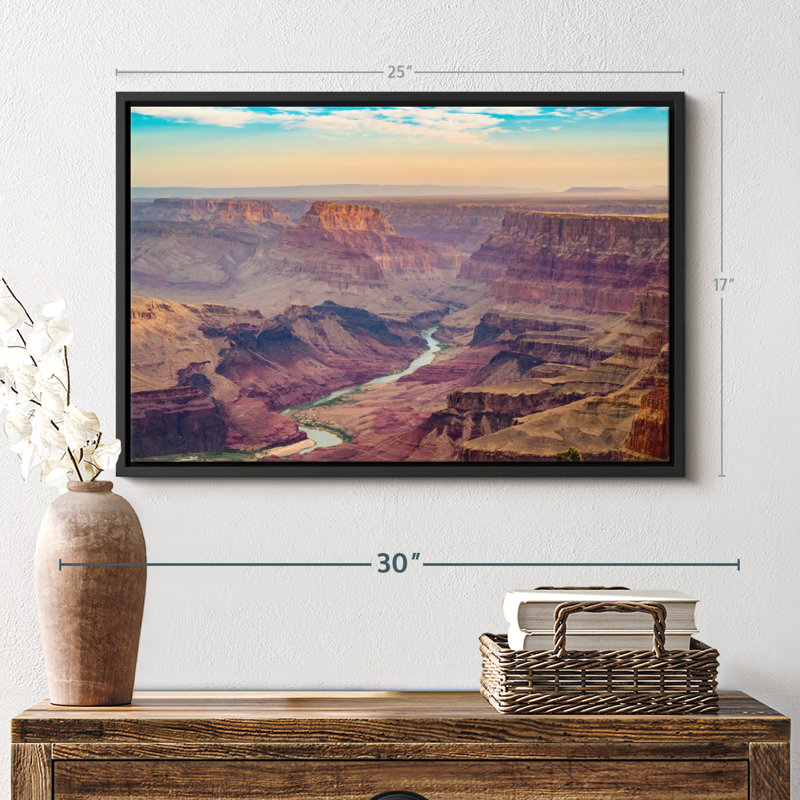 Impression sur toile Colorado River Sunrise, H 17 po x l 25 po