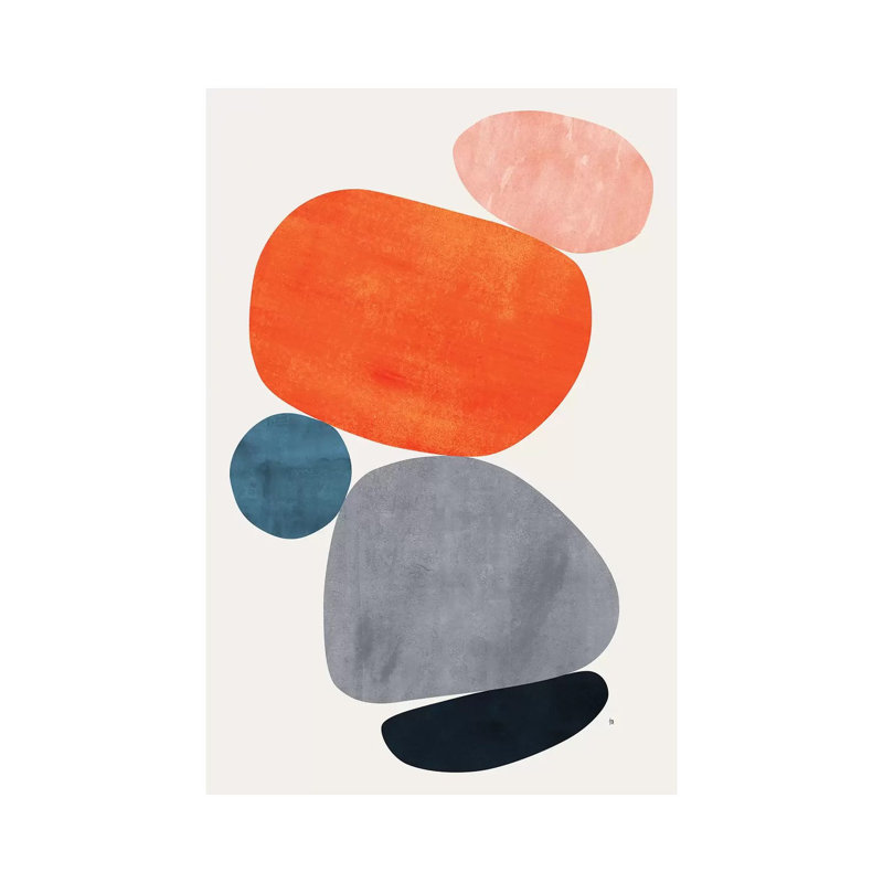 «Balance III» par Tracie Andrews - impression d'art graphique, H 60 po x l 40po x P 1,5 po, Toile tendue