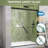 44"-48" W X 72" H Semi-Frameless Double Sliding Reversible Shower Glass Door With Clear Tempered Glass-101977038