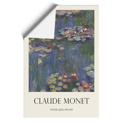 Water Lilies Lily Pond Print by Claude Monet - Frameless Print