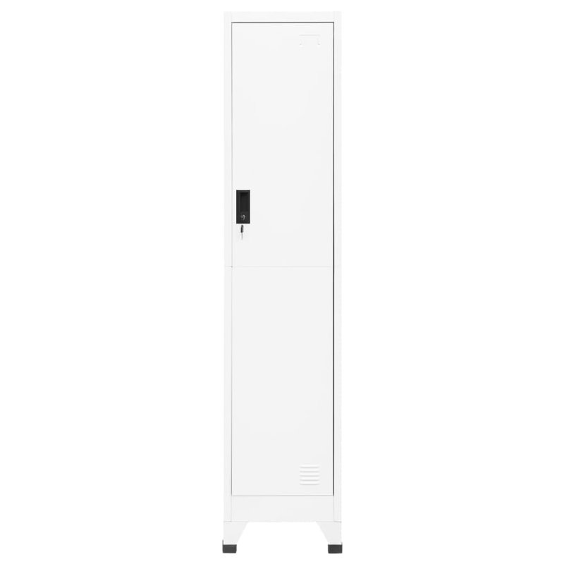 Armoire-vestiaire - Unité de rangement en acier de 15 po x 15,7 po x 70,9 po, tablettes réglables, conception verrouillable sécurisée
