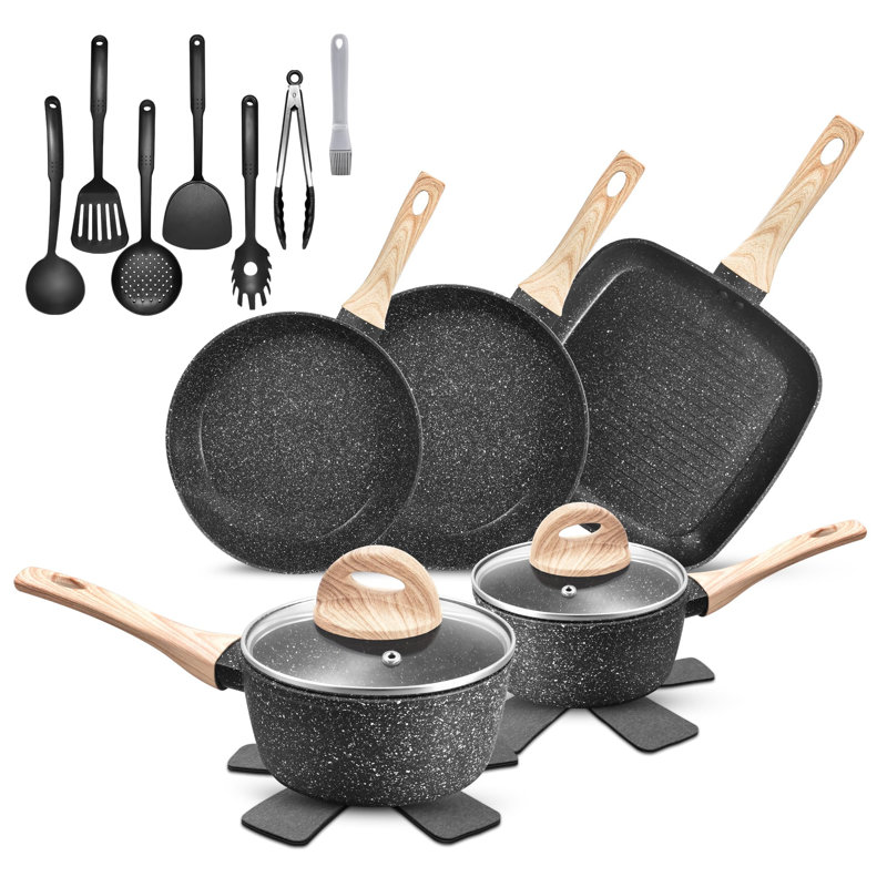 19 - Piece Aluminum Cookware Set