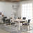 Atrop 102" Oak Wood Dining Table-100724184