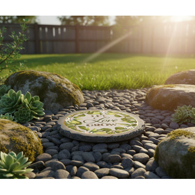 Garden Stone Floral Let Love Grow