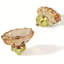 Boutons d'armoire modernes en cristal floral, champagne transparent avec base en alliage de laiton poli, pour armoires, tiroirs (ensemble de 2)-124586334