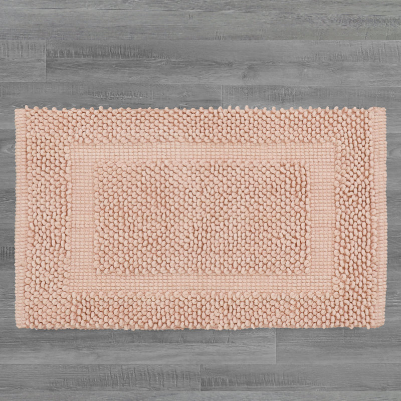 Payten Classic Cotton Bath Mat, Dusty Rose, Single - 27"W x 45"L