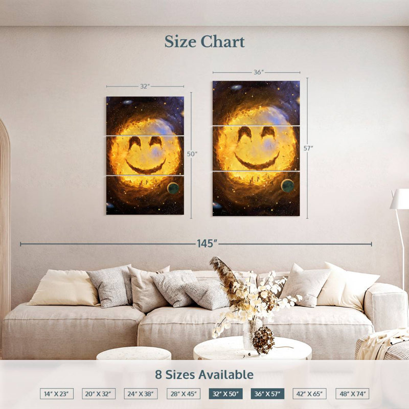 Oberle Galaxy Smile, 50" H x 32" W