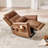 Top Grain Leather Power Lift Recliner With Massage & Heat & Foldable Tray Table-119812741