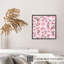 Motif floral de fleurs écossaises roses I sans cadre-480612420