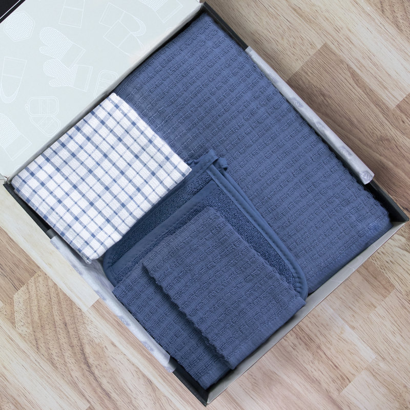 Royale Crown Collection, Kitchen Linens Gift Set, Federal Blue