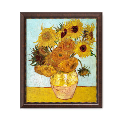 Twelve Sunflowers, Vincent Van Gogh Art Reproduction. Giclee Canvas Prints Wall Art