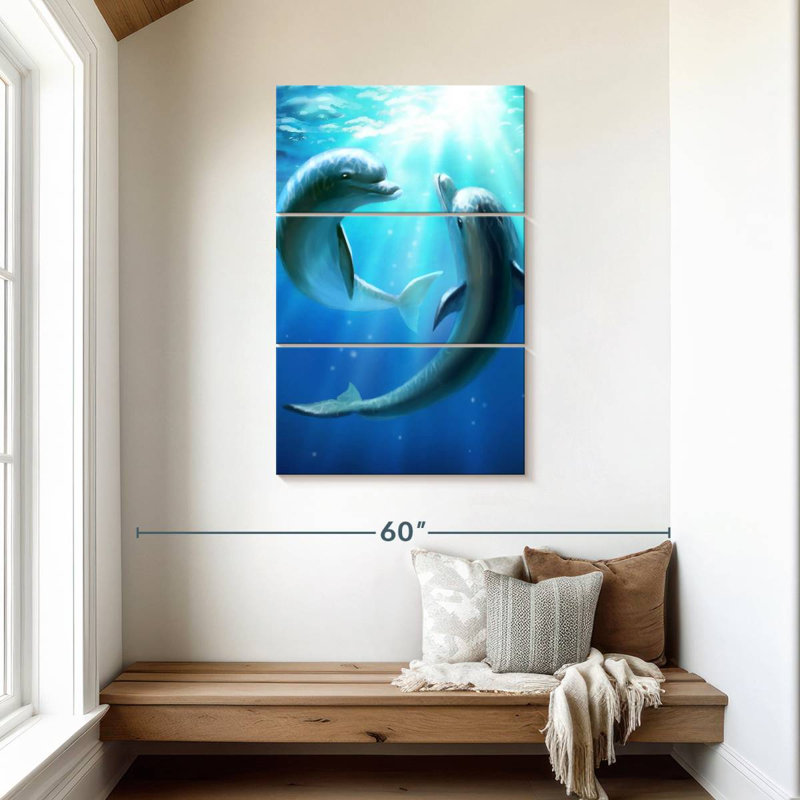 Brampt Dolphin Best Friends, 45'' H x 28'' W