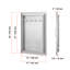 VEVOR 43.2cm W x 5.1cm D Stainless Steel Access Door