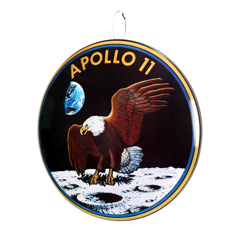 Panneau mural en dôme Apollo 11 - 15,5 po x 15,5 po