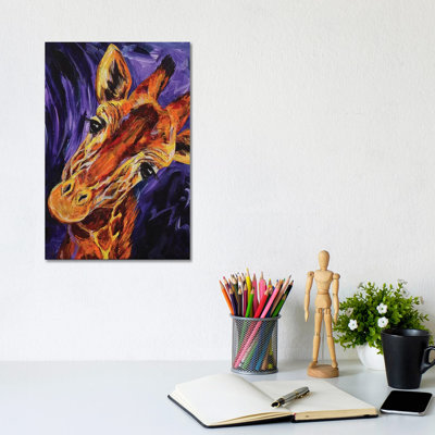 Giraffe 1 Piece Wrapped Canvas Painting