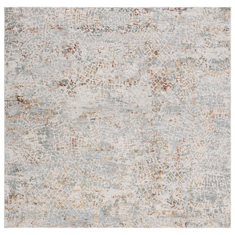 Laraway Performance Abstract Rug, Square 6'7"