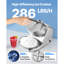 Broyeur à glace pilée, 130 kg/h, machine à granita électrique à 4 lames, 300 W, 2000 tr/min, pour usage domestique et professionnel, en acier inoxydable avec bol et couvercle, couleur argent.