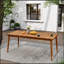 Table de salle à manger en bois d'acacia pour 8 personnes, mobilier de ferme pour patio, jardin, cour arrière, teck, capacité de poids de 180 lb-455868118