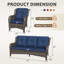 Ensemble de mobilier de patio pour 5 personnes Shaeden-691483535