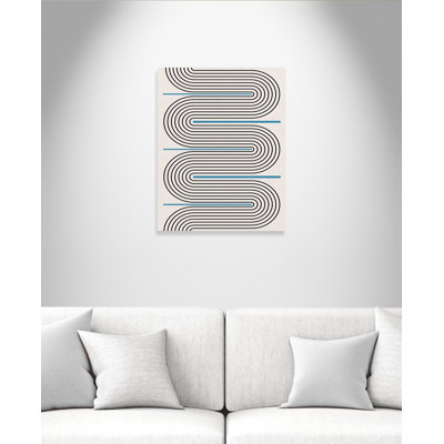 Curved Lines Symphony Print by Miuus Studio