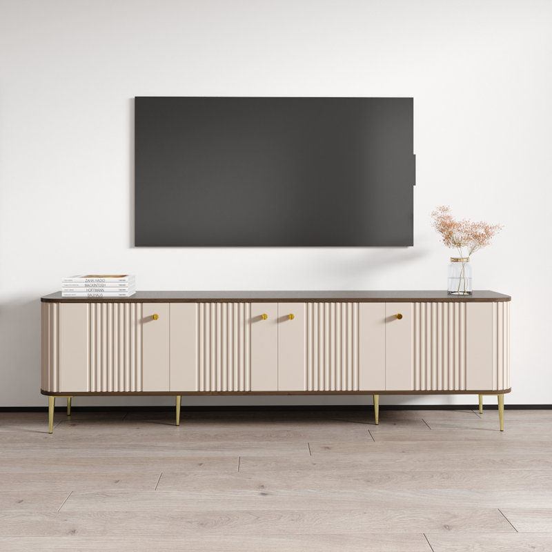 Elena 80" Modern TV Stand with Matte Finish