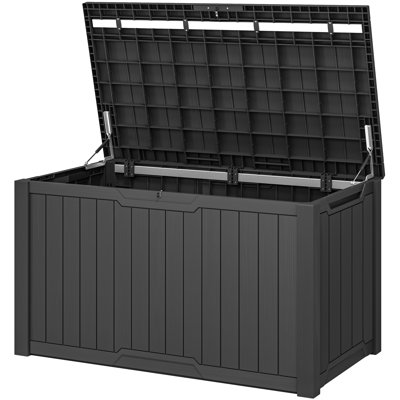 Edrosie Inc 270 Gallons Water Resistant Resin Lockable Deck Box
