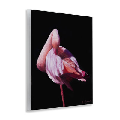 Plaque murale Avian Contrast Flamingo, design par James Corwin